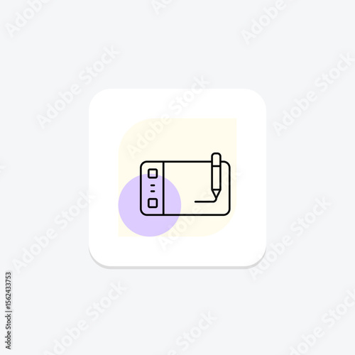 Drawing Pad, vector, pixel perfect, illustrator file