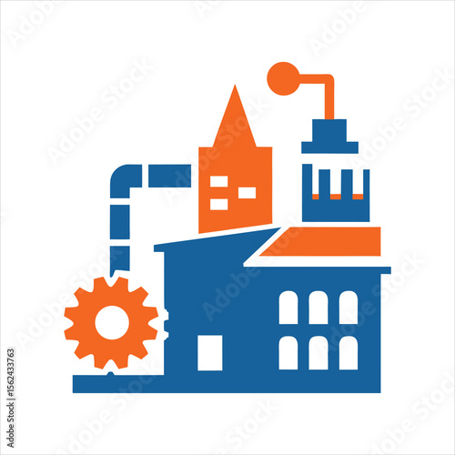  Industrial Gear Logo Design Isolated Vector