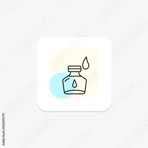 Ink Bottle, vector, pixel perfect, illustrator file