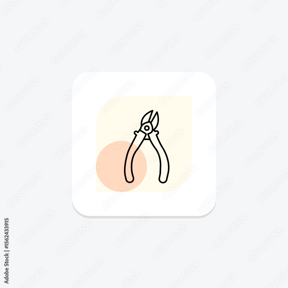 Obraz premium Wire Cutter, vector, pixel perfect, illustrator file