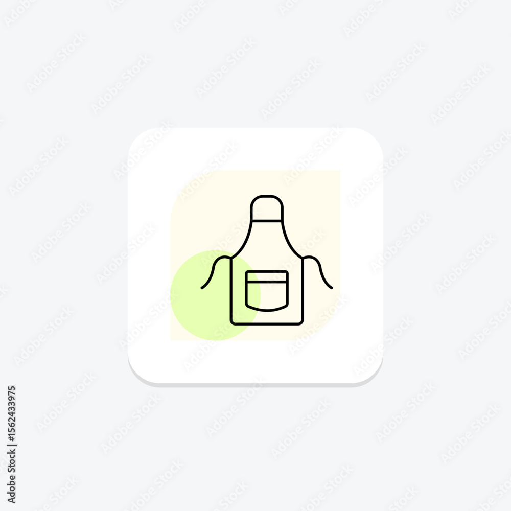 Fototapeta premium Art Apron, vector, pixel perfect, illustrator file