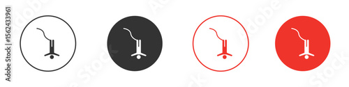 Bungee jumping icon. Black style vector icons. Isolated sign symbol