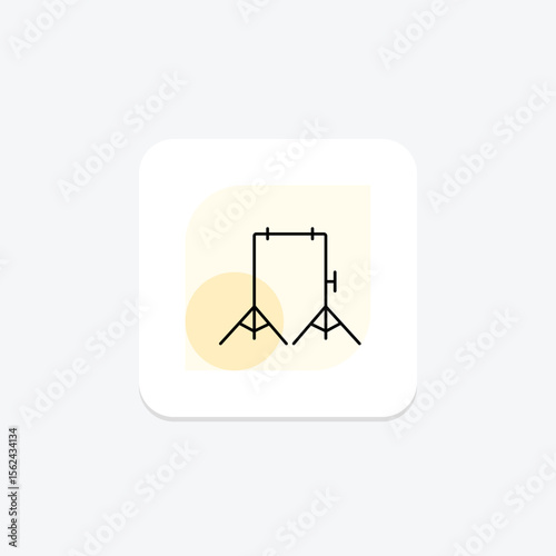 Backdrop Stand, vector, pixel perfect, illustrator file