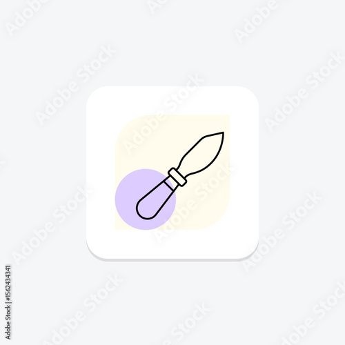Palette Knife, vector, pixel perfect, illustrator file