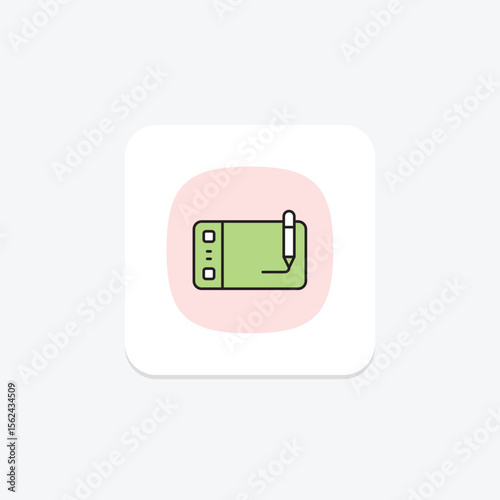 Drawing Pad, vector, pixel perfect, illustrator file