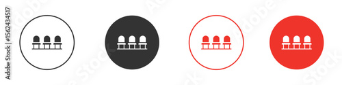 Cinema seat icon. Black style vector icons. Isolated sign symbol