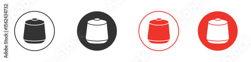 Coffee capsule icon. Black style vector icons. Isolated sign symbol