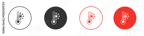 Cold icon. Black style vector icons. Isolated sign symbol
