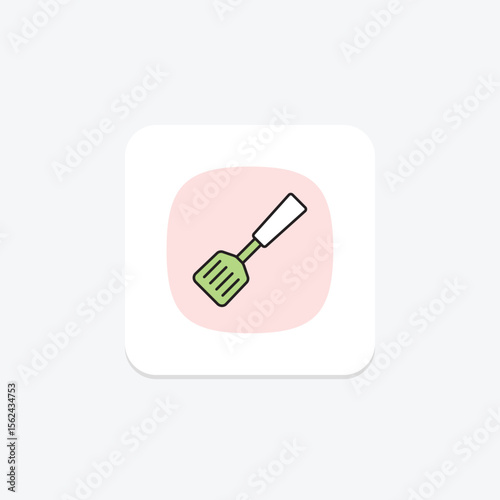 Spatula, vector, pixel perfect, illustrator file