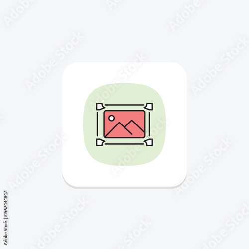 Gallery Frame, vector, pixel perfect, illustrator file