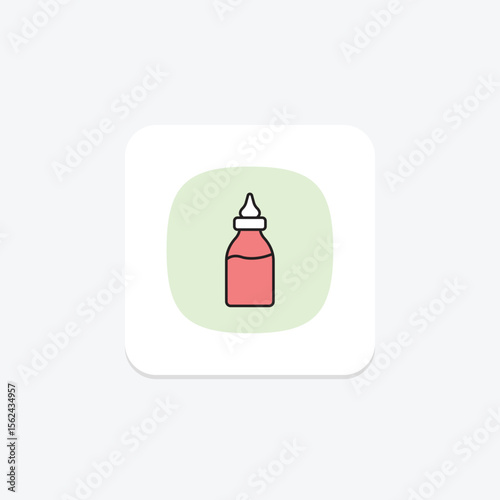Varnish Bottle, vector, pixel perfect, illustrator file