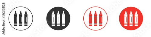 Crayon icon vector, Symbol, logo illustrations