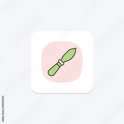 Palette Knife, vector, pixel perfect, illustrator file