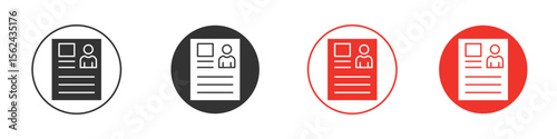Criminal record icon. Black style vector icons. Isolated sign symbol