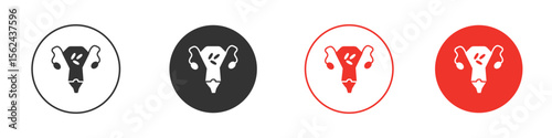 Pelvic inflammatory disease icon. Black style vector icons. Isolated sign symbol
