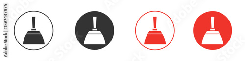 Putty knife icon. Black style vector icons. Isolated sign symbol