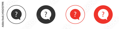 Question icon vector, Symbol, logo illustrations