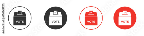 Referendum icon. Black style vector icons. Isolated sign symbol