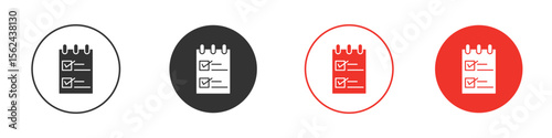 Reservation icon. Black style vector icons. Isolated sign symbol