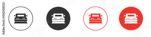 Snowplow icon vector, Symbol, logo illustrations