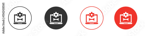 Software Engineering icon. Black style vector icons. Isolated sign symbol