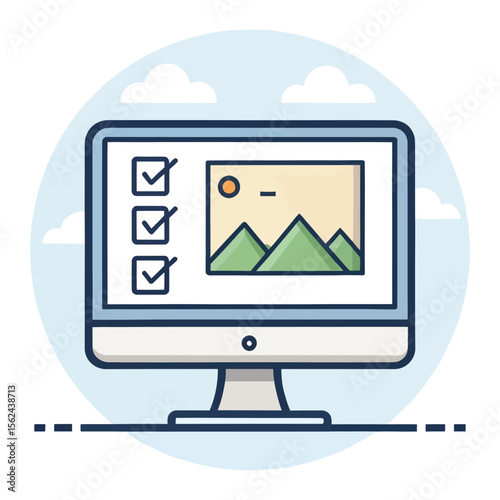 computer monitor with internet browser
