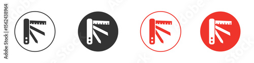 Swiss Knife icon vector, Symbol, logo illustrations