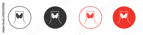 Thyroid icon. Black style vector icons. Isolated sign symbol