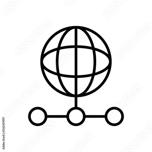 Global News Network Icon Vector. Global News Network Logo