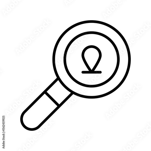 Investigative Journalism Icon Vector. Search Person Logo