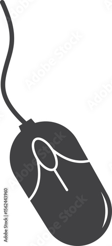 computer mouse icon isolated on white background vector