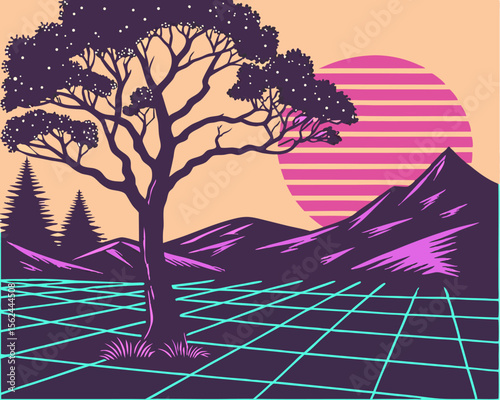 tree in the night