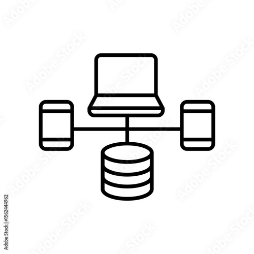 Data center vector icon. Data analytics illustration sign. Server symbol. Hosting web icon.