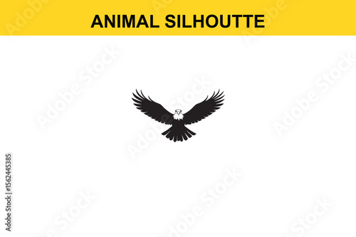 Eagle Silhoutte vector editable changeable 