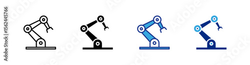 Robotic Arm icons set.eps