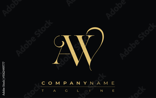Foto AW Abstract Creative Jewelry Logo
