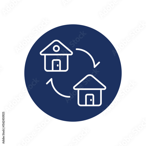 Exchange icon vector