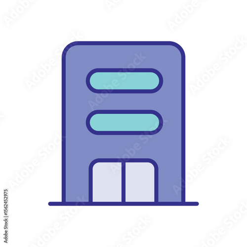 Apartment Building icon vector