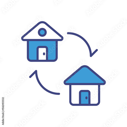 Exchange icon vector