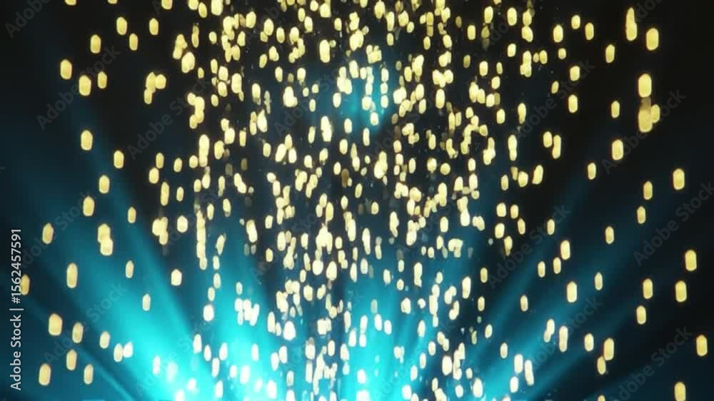 4K Stock Video Abstract Glowing Particle Background