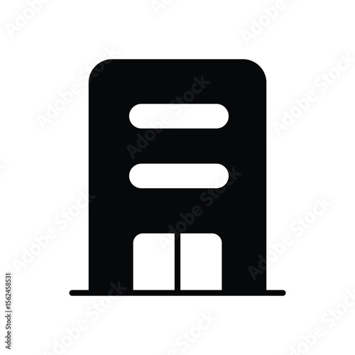 Apartment Building icon vector