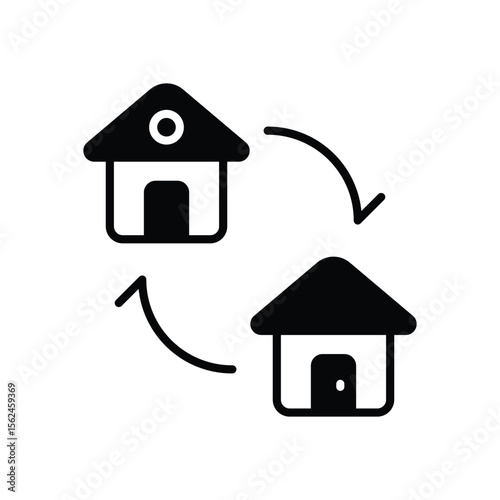 Exchange icon vector