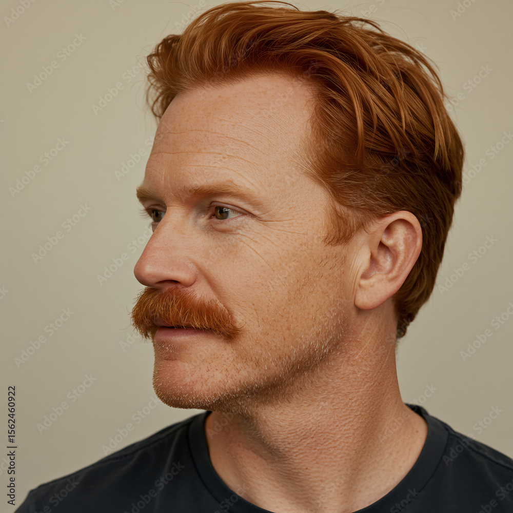 Obraz premium man profile portrait