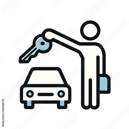 Person handing car keys to valet in hotel parking service concept  