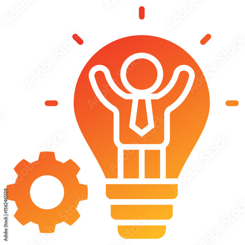 Innovator Glyph Gradient Icon