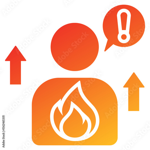 Motivation Glyph Gradient Icon