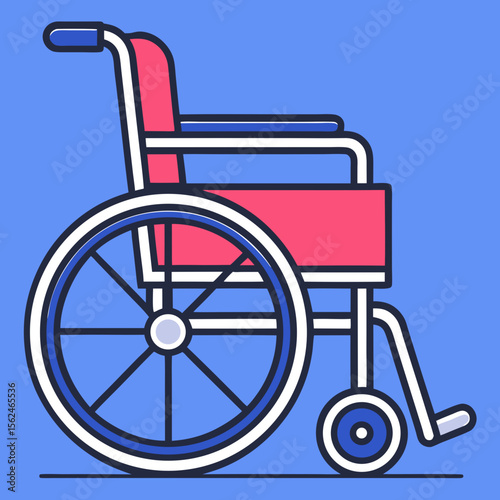 Wheelchair icon in bold style