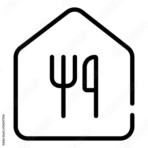 Food Bank Charity Donation Line Icon