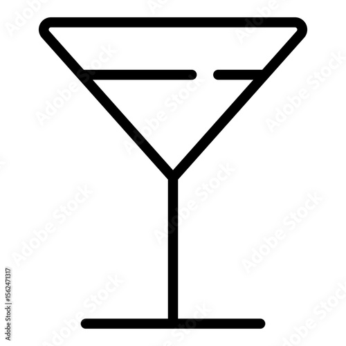 Local Bar Nightlife Drink Line Icon