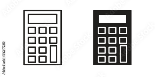 Calculator icon vector, Symbol, logo illustrations